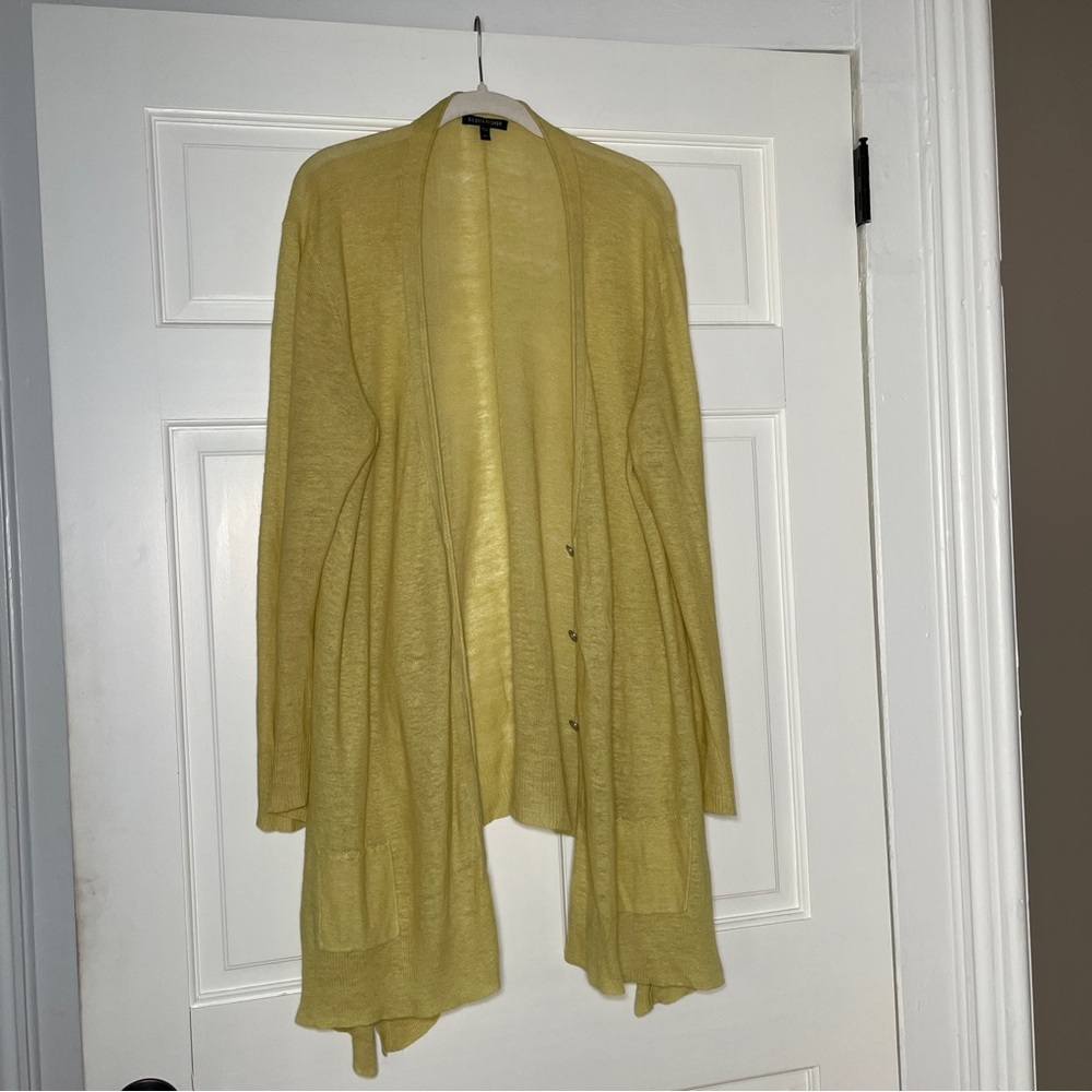 EILEEN FISHER Cardigan - 100% Linen